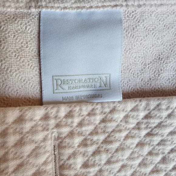 Restoration Hardware Petal Pink Diamond Matelasse Shower Curtain - Picture 3 of 4
